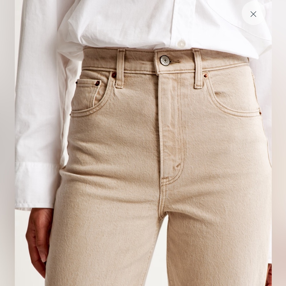 Abercrombie ultra high rise 90s straight jean